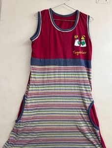 Striped Sleeveless Dress