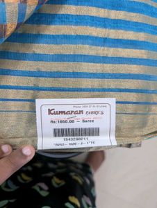 New Beautiful Blue Saree with Bird Print