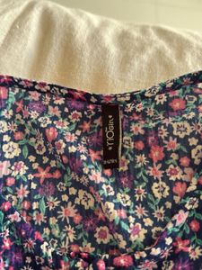 Floral Print Long Sleeve Dress