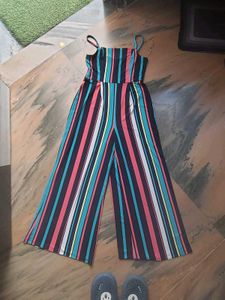Striped Wide-Leg Jumpsuit