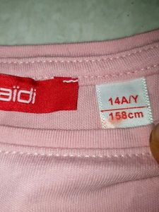Pink 'NOW' Tie-Front T-Shirt no 108