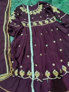 3 Piece Sharara Set
