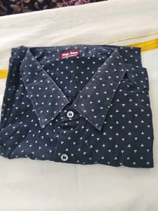 Men's Printed Collared Shirt
