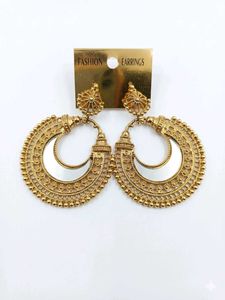 Golden Ethnic Earrings Set