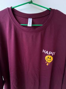 Maroon Oversized T-shirt