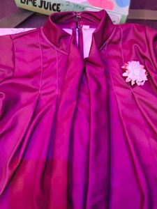 Beautiful Maroon Dress for Girls