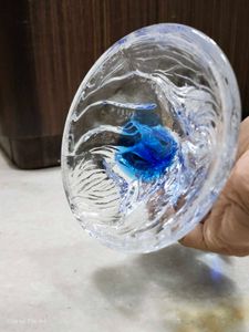 Dolphin High Quality Glass Showpiece