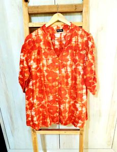 Vibrant Printed Casual Top Size-44