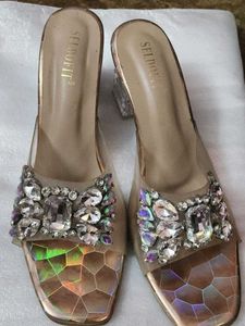 bridal heels sparkle