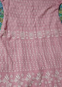 Pink Printed Kurta