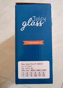 Unbreakable Food Grade Plastic Stylish Transparent
