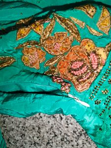 Stunning Ombre Floral Anarkali Gown