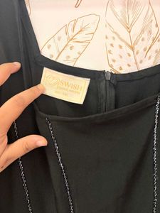 Label Swish Sleek Black Sleeveless Dress