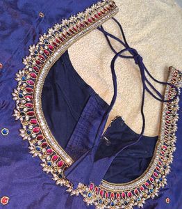 Embroidered Blue Blouse