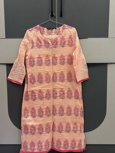 🌸 Blush Bloom Cotton Kurta