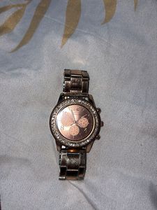 Rose Gold Chronograph Watch
