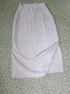 Classic lavender Elastic Waist Maxi Skirt