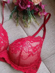 Red Lace Bra