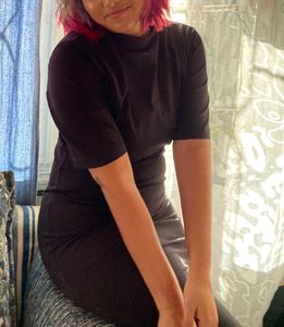 Black HERE & NOW Classic Midi Dres