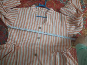 Striped Bell Sleeve Top with freebie tshirt