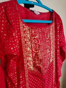 Red &amp; Gold Kurti