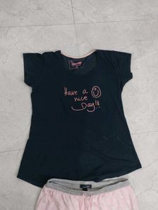 Cute PJ Set - Top &amp; Bottoms