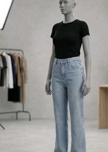 Urbanic Light Wash Straight Leg Jeans