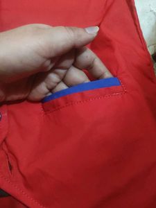 Red Ethnic Nehru Jacket