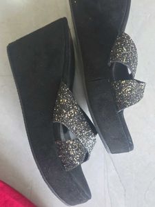 Sparkly Bow Sandals