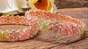 Elegant Floral Bangles