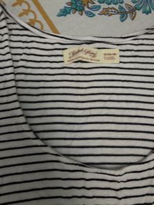Striped Sleeveless Fit &amp; Flare Dress