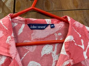 Shirt Style Pink Kurta