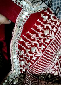 Maroon Embellished shrara set