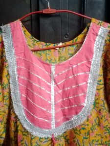Elegant Printed Anarkali Suit