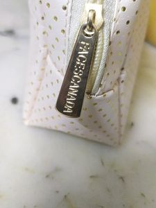 Faces Canada Cream Pouch With Golden Dots