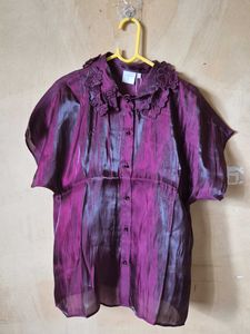 Elegant Purple Blouse