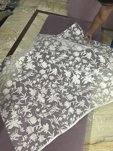 Exquisite Floral White blouse fabric