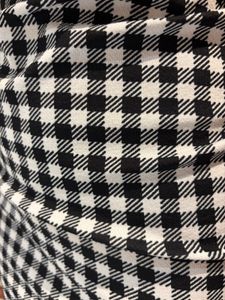 Black and White Gingham Mini Dress