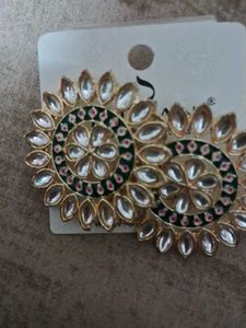 Elegant Kundan Stud Earrings
