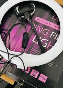 USB LED Ring Light , video editing reels . rin