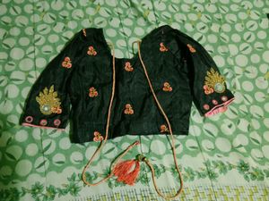 Elegant Black Embroidered Blouse