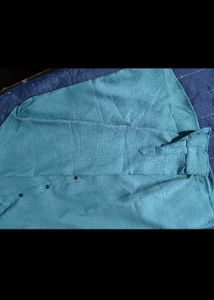 New Teal Textured Button Shirt