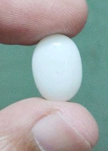 Elegant Oval White Stone Ring