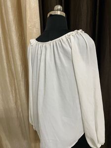 Dorothy perkins Chic White Puff Sleeve Top