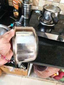 Stainless Steel Cooking Pots 3 ltr nd 1.5 lt