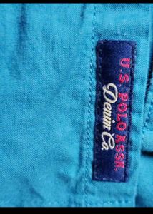 Combo of Men's Blue Band Collar Casual Shirt And