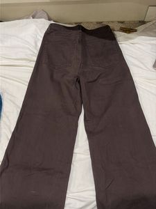 Wide Leg Brown Trousers