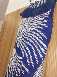 Elegant Blue Embroidered Kurta Set