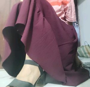 Maroon Flared Dress