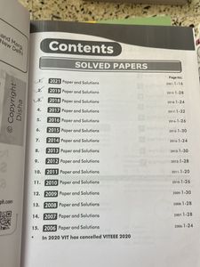 Target VITEEE 2022 Solved Papers